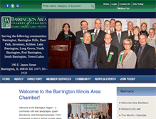 Tablet Screenshot of barringtonchamber.com